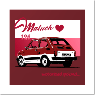 Maluch 126 motorized poland Posters and Art